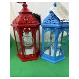 Led lanterns Red and Blue