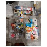 Clear Sewing box with contents