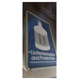 Mobil 1 oil metal sign aprox 6ft x 4ft (1 side )