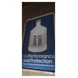 Mobil 1 oil metal sign aprox 6ft x4ft 1 sided