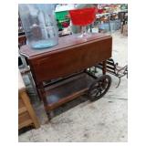 Tea cart with w34"Wx19"D29"H with 2- 9" drop