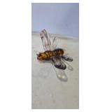 Art class bumblebee blown glass sculpture