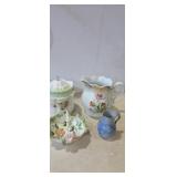 Floral painted fine china porcelain dishes