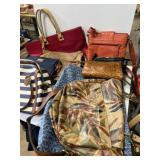 Collection of purses and handbags