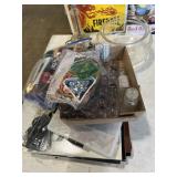 Fishing patches, shot glasses, fishing, lures,