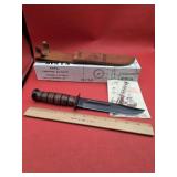KA-BAR USMC Fighting Knife with sheath and box