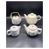 McCoy, Walker China, & unmarked ceramic teapots