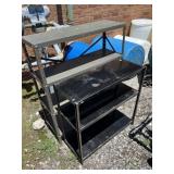 Two metal shelves one measuring 30ï¿½ x 13ï¿½ x 30ï¿½