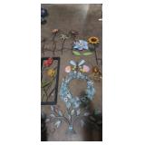Metal floral home decor items spring metal
