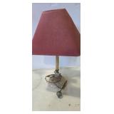 Crystal base 17in table lamp