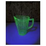 Jeannette Glass Company UV Cherry Blossom Pitcher