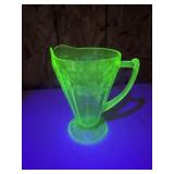 Jeannette Glass Company UV Cherry Blossom Pitcher