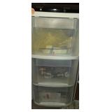 3 tier sterlite container with contents