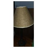 Metal base desk lamp