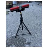 Chopsaw adjustable board support with rollers