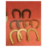 9 horse shoes  Pros & Ringers