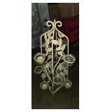 Metal decorative candle stand 22in