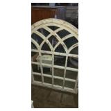 Decorative archstyle woodfram mirror 35x46in