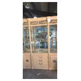 Bernhardt Mediterranean Style lighted china hutch
