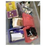 Sewing items, mini glue, gun, extension cord and