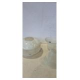 Glass dome light cover and glass bell top light