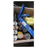 Caulk, adhesive and sealant  and gun