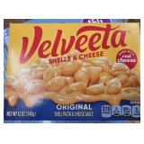 3- 12oz boxes of velveeta shells and cheese pasta