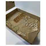Glass and plastic icicle Christmas ornament