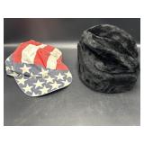 1990s USA flag all-over print baseball cap &