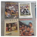 Group of vintage sports programs. Mostly purdue.