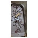 Large decorative metal wall mounted candle holder
