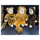 3 vintage Show-Stoppers Inc. porcelain dolls from