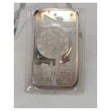 1975 Happy New Year .999 pure silver 1 oz bar