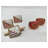 Pioneer cufflinks and tie clip and mask Moffitt