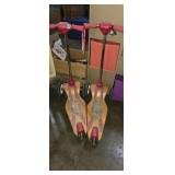 2 matching radio flyer scooters