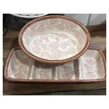 Sterling Home stoneware casserole dish and crudiï¿½