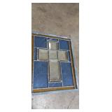 12x9 stained glass cross