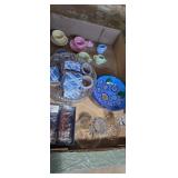 Salt and pepper shakers, candlestick, holders,