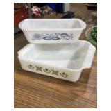 Meadow Green Anchor Hocking Fire King oven pan &
