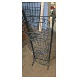 3 basket metal organizer stand