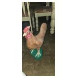 Concrete rooster lawn decoration 19in