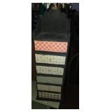 Small wall hanging storage with 6 drawers