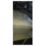 Leather rolling Ottoman
