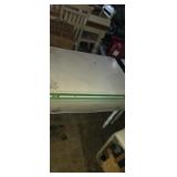 Enamel top drop leaf table painted top