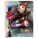 Christmas Carol singing figurines