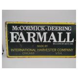 Farmall metal sign 16x8