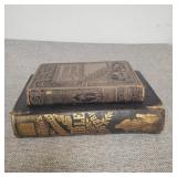 Antique book and Bible.