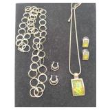 Costume jewelry necklaces with matching earrings