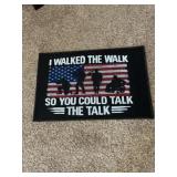 18 in x 27 in I Walked the Walk door mat