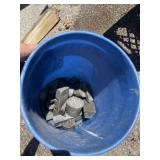 Lead weights and 5 gallon bucket